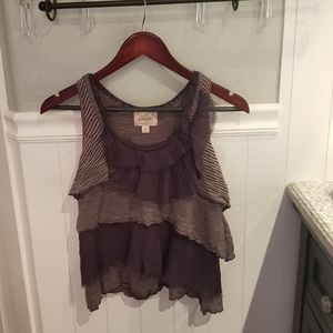 Anthropologie Deletta purple tank top